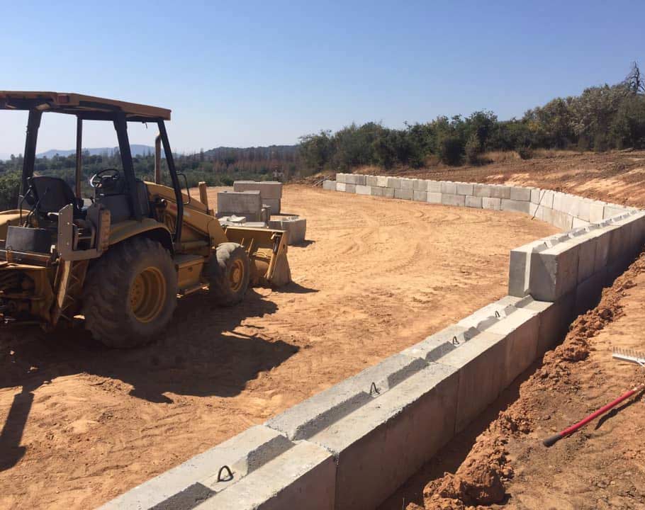 building retaining walls